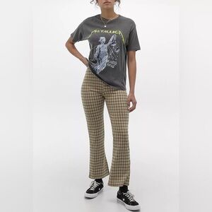UO Cara High-Waisted Kick Flare Trousers